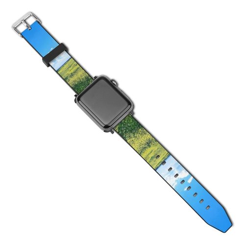 yanfind Watch Strap for Apple Watch Rural Countryside Noeffect Türkiye Turkiye Nofilter Yolu Farm Gökyüzü Pictures Grassland Compatible with iWatch Series 5 4 3 2 1