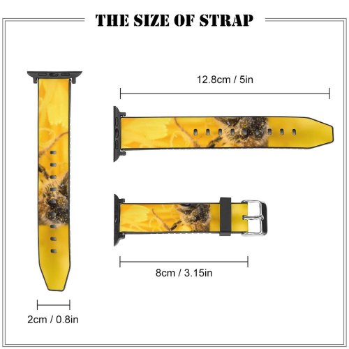 yanfind Watch Strap for Apple Watch Apidae Images Honey Bumblebee Plant Pollen Insect Pictures Invertebrate Stock Free Compatible with iWatch Series 5 4 3 2 1