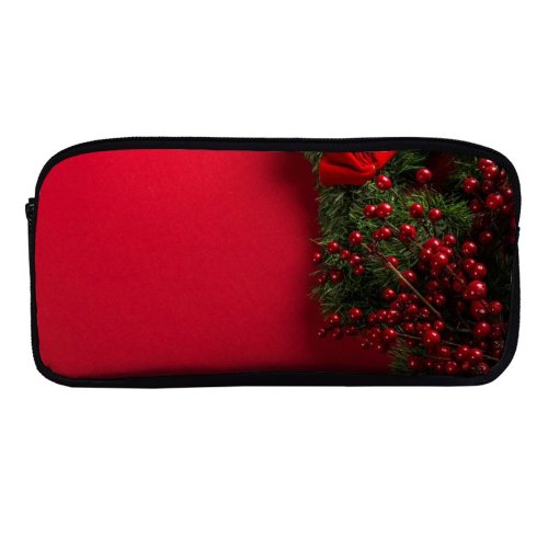 yanfind Pencil Case YHO Toni Cuenca Celebrations Christmas Decoration Merry Zipper Pens Pouch Bag for Student Office School