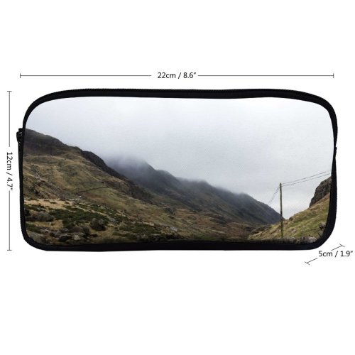yanfind Pencil Case YHO Road Hills Images Wallpapers Path Cloud Waterfall  Pictures Nervum Fog Mist Zipper Pens Pouch Bag for Student Office School