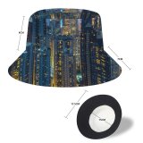 yanfind Adult Fisherman's Hat Ricardo Hong Kong City Cityscape City Lights Night Time Skyscrapers Aerial High Fishing Fisherman Cap Travel Beach Sun protection