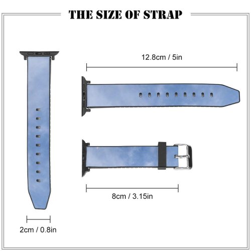 yanfind Watch Strap for Apple Watch Plane Freedom Sky Aeroplane Airplane Flight Flying Cloud Wing Meteorological Space Compatible with iWatch Series 5 4 3 2 1