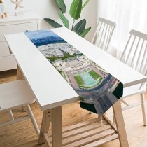 Yanfind Table Runner Panoramas Street HDR Aerial Tower Area Eye City Sky Design City Paris Everyday Dining Wedding Party Holiday Home Decor
