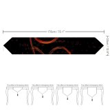 Yanfind Table Runner Dark Celebrations Year Happy Fire Everyday Dining Wedding Party Holiday Home Decor