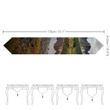 Yanfind Table Runner Scenery Range Tree Mountain Wilderness Plant Sunset Free Ground Basin Norway Everyday Dining Wedding Party Holiday Home Decor