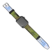 yanfind Watch Strap for Apple Watch Rural Countryside Plant Pasture Farm PNG Grassland Outdoors Ranch Grass Land Compatible with iWatch Series 5 4 3 2 1