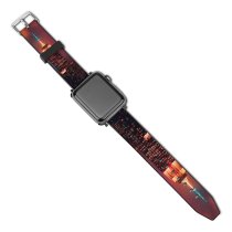 yanfind Watch Strap for Apple Watch Luca Bravo Empire State Building Manhattan York City  Night Cityscape City Compatible with iWatch Series 5 4 3 2 1