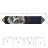 Yanfind Table Runner Young Kitty Grey Pet Outdoors Kitten Portrait Tabby Whiskers Cute Little Adorable Everyday Dining Wedding Party Holiday Home Decor