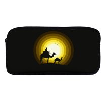yanfind Pencil Case YHO Suryapraveen Dark Minimal Camels  Silhouette Zipper Pens Pouch Bag for Student Office School