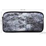 yanfind Pencil Case YHO Images Frost Snow Wallpapers Outdoors Tree Uppsala Cozy Winter Forest Woodland Pictures Zipper Pens Pouch Bag for Student Office School