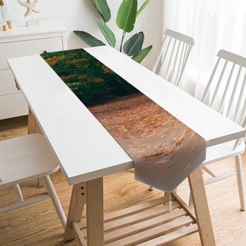 Yanfind Table Runner Walkway Trail Plant Trunk Pictures Outdoors Tree Free Vegetation Hike Leaves Everyday Dining Wedding Party Holiday Home Decor