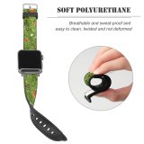 yanfind Watch Strap for Apple Watch Agnes Rural Countryside Plant Farm Grassland Outdoors Poppy Free Flower Geranium Compatible with iWatch Series 5 4 3 2 1
