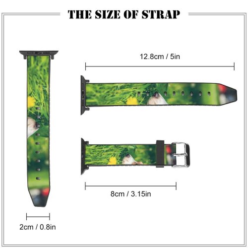 yanfind Watch Strap for Apple Watch Dog Pet Pictures Strap Grass Hound Plant Creative Images Commons Beagle Compatible with iWatch Series 5 4 3 2 1