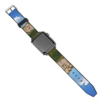 yanfind Watch Strap for Apple Watch Countryside Road Creative Mound Pictures Grassland India Outdoors Abu Rajasthan Sky Compatible with iWatch Series 5 4 3 2 1