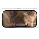 yanfind Pencil Case YHO Images Whiskers Africa Wildlife Safari   Free Lioness Watch Pictures Big Zipper Pens Pouch Bag for Student Office School