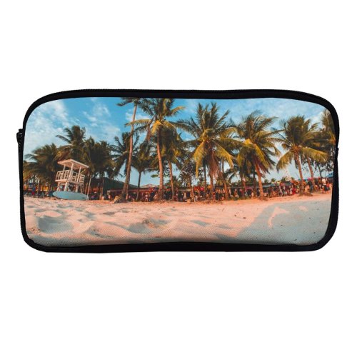 yanfind Pencil Case YHO Shoreline Images Ocean Land Kagie Island Ramon Wallpapers Sea Philippines Beach Tropical Zipper Pens Pouch Bag for Student Office School