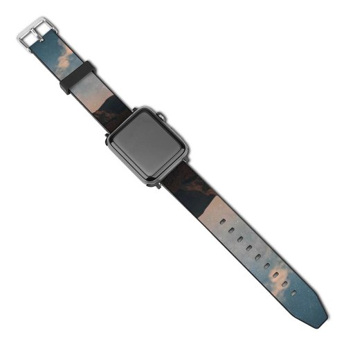yanfind Watch Strap for Apple Watch Eruption Galaxy Milky Delphi Starry Night Nightphotography Milkyway Space Exposure Nightsky Compatible with iWatch Series 5 4 3 2 1