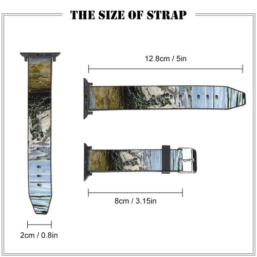 yanfind Watch Strap for Apple Watch Turtle Turtles Reptiles Reptile Wildlife River Old Mud Muddy Pond Tortoise Compatible with iWatch Series 5 4 3 2 1