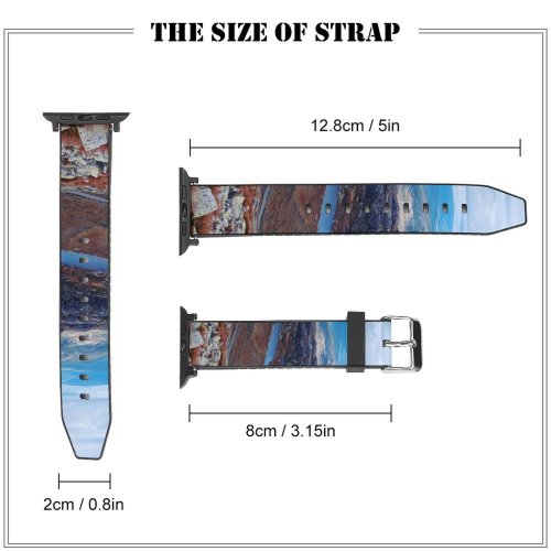 yanfind Watch Strap for Apple Watch Scenery Range  Wilderness Free Ground Canyon Outdoors Stock Wallpapers Land Compatible with iWatch Series 5 4 3 2 1