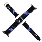 yanfind Watch Strap for Apple Watch Dark Jellyfishes Underwater Deep Ocean Compatible with iWatch Series 5 4 3 2 1