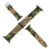 yanfind Watch Strap for Apple Watch Leopard Grass Wild Big Cat Compatible with iWatch Series 5 4 3 2 1