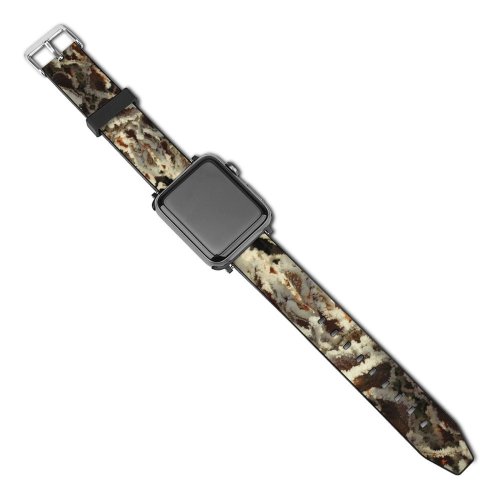 yanfind Watch Strap for Apple Watch Winter Design Plant Tree  Trunk Rock Plants Snow Compatible with iWatch Series 5 4 3 2 1