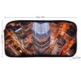 yanfind Pencil Case YHO Denys Nevozhai Tallest   Francisco Aerial Cityscape Lights Night Time Zipper Pens Pouch Bag for Student Office School