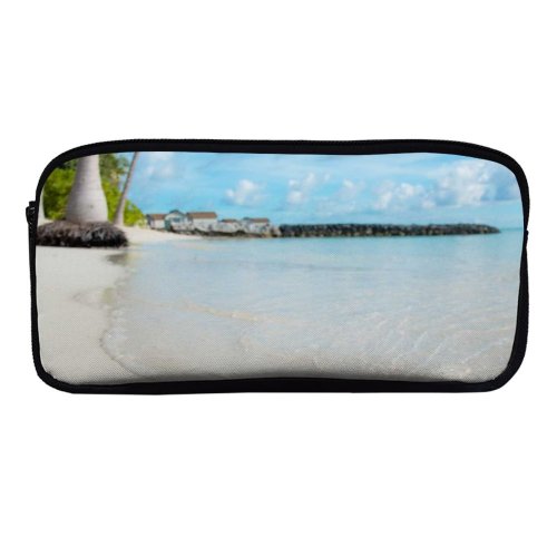 yanfind Pencil Case YHO Shoreline Images Ocean Land Wallpapers Sea Beach Plant Tropical Outdoors Summer Pictures Zipper Pens Pouch Bag for Student Office School