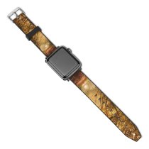 yanfind Watch Strap for Apple Watch Autumn Forest Foggy Sunlight Path Road Compatible with iWatch Series 5 4 3 2 1