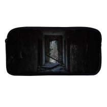 yanfind Pencil Case YHO Images Tags Urbex Night Dungeon Darkness Wallpapers Horror Outdoors Corridor Old Dark Zipper Pens Pouch Bag for Student Office School