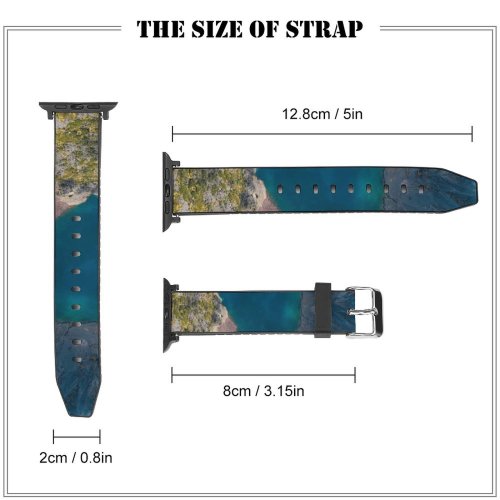 yanfind Watch Strap for Apple Watch Crater Free Wallpapers Pictures Volcano Outdoors Grey  Images Scenery Compatible with iWatch Series 5 4 3 2 1