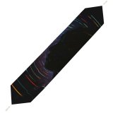 Yanfind Table Runner Jason Benjamin Black Dark Digital Silhouette Face Circular Patterns Everyday Dining Wedding Party Holiday Home Decor