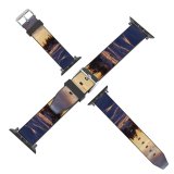 yanfind Watch Strap for Apple Watch Winter Cloud Sweden Forest Sunset Landscape Sunset Sky Tree Sunrise Snow Morning Compatible with iWatch Series 5 4 3 2 1