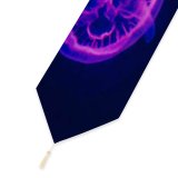 Yanfind Table Runner Irina Iriser Black Dark Jellyfishes Purple Multicolor Dark Underwater Aquarium Sealife Glowing Everyday Dining Wedding Party Holiday Home Decor
