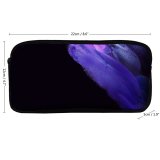 yanfind Pencil Case YHO Abstract Galaxy S AMOLED Particles Purple Zipper Pens Pouch Bag for Student Office School