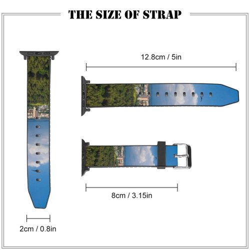 yanfind Watch Strap for Apple Watch Scenery Sky Cumulus Domain Україна Область Public Київська Outdoors Wallpapers Azure Compatible with iWatch Series 5 4 3 2 1