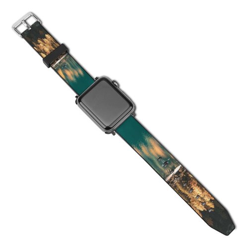 yanfind Watch Strap for Apple Watch Abies Dolomites Tyrol Dolomiti Tree Wildsee Pine Lago Pragser Plant Fir Compatible with iWatch Series 5 4 3 2 1