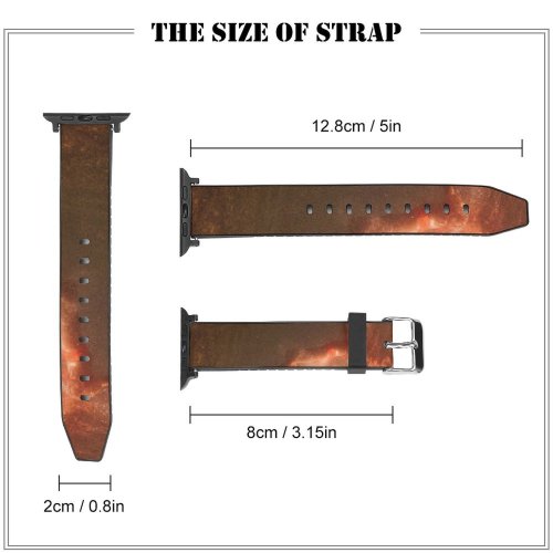 yanfind Watch Strap for Apple Watch Undewater Eruption Mediterranean  Brava Pictures Costa Bikini Outdoors Stock Sports Compatible with iWatch Series 5 4 3 2 1