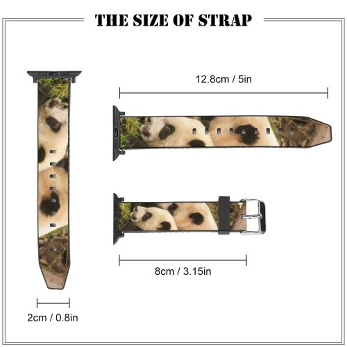 yanfind Watch Strap for Apple Watch Creative Images Wild Panda Giant Wildlife Pictures  Commons Compatible with iWatch Series 5 4 3 2 1
