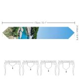 Yanfind Table Runner Landscape Road Plant Pictures Sea Outdoors Tree Pier Dock Free Port Everyday Dining Wedding Party Holiday Home Decor