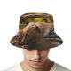 yanfind Adult Fisherman's Hat Lovely Golden Images Pet Wallpapers Plant Free Forest Pictures Strap Dog Leaf Fishing Fisherman Cap Travel Beach Sun protection