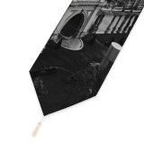 Yanfind Table Runner Boats Center Street Coast City Europe Docked Clouds Port Formation Pier Travel Everyday Dining Wedding Party Holiday Home Decor