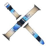 yanfind Watch Strap for Apple Watch Lowe Rehnberg Grotlesanden Beach Norway Coastal Landscape Exposure Seascape Ocean Mountains Turquoise Compatible with iWatch Series 5 4 3 2 1