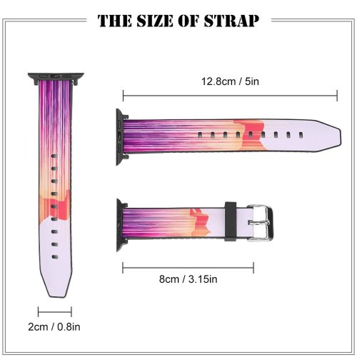 yanfind Watch Strap for Apple Watch William J Harris Graphics CGI Falling Dream Neon  Artwork Compatible with iWatch Series 5 4 3 2 1