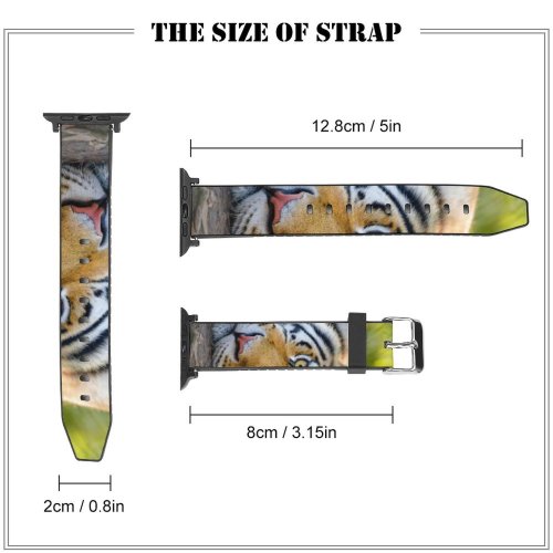 yanfind Watch Strap for Apple Watch Bengal  Wild Big Cat Compatible with iWatch Series 5 4 3 2 1