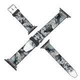 yanfind Watch Strap for Apple Watch Landscape Domain Rock Iceland Pictures Winter Desolate Sea Outdoors Grey Snow Compatible with iWatch Series 5 4 3 2 1
