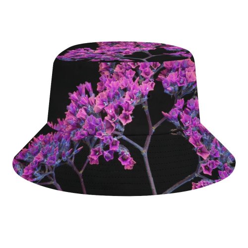 yanfind Adult Fisherman's Hat Flowers Black Dark Flowers MacOS Mojave Girly Fishing Fisherman Cap Travel Beach Sun protection