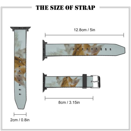 yanfind Watch Strap for Apple Watch Funny Curiosity Cute Cat Young Little  Staring Kitten Whisker Portrait Wildlife Compatible with iWatch Series 5 4 3 2 1