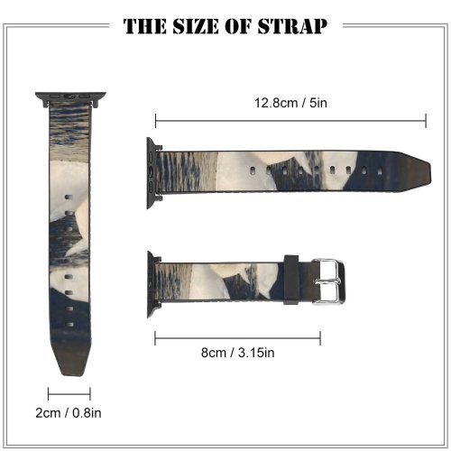 yanfind Watch Strap for Apple Watch  Winter Lake Elegant Bird Vertebrate Ducks Geese Swans Beak Waterfowl Duck Compatible with iWatch Series 5 4 3 2 1