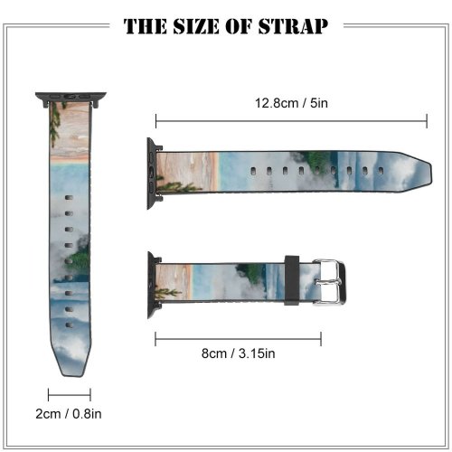yanfind Watch Strap for Apple Watch Eruption National Domain Wilderness Pool Pictures Outdoors Wyoming Stone Prismatic Volcano Compatible with iWatch Series 5 4 3 2 1